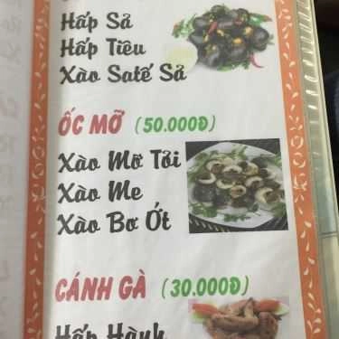 Thực đơn- Quán Ăn Quán Ốc Kim Liên
