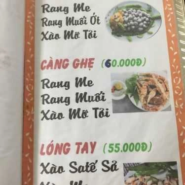 Thực đơn- Quán Ăn Quán Ốc Kim Liên