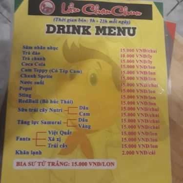 Thực đơn- Quán Ăn Chanchun - Thế Giới Mì Cay & Lẩu Hàn Quốc