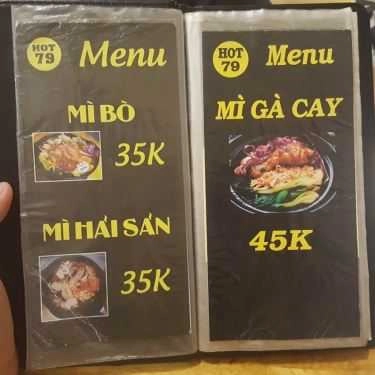 Thực đơn- Quán Ăn Mì Cay Hot 79