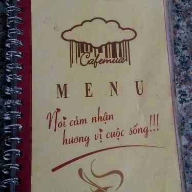 Thực đơn- Mưa Coffee - Phạm Thái Bường
