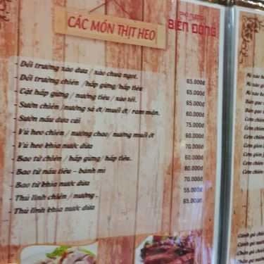 Thực đơn- Nhà Hàng Phố Nướng Biển Đông - Phạm Thái Bường