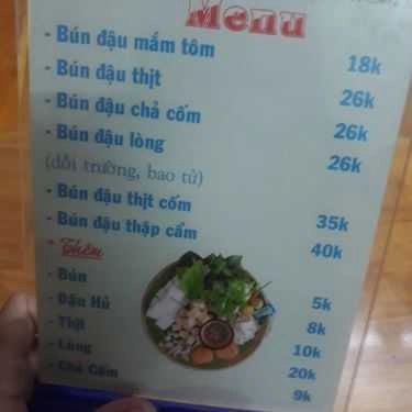 Thực đơn- Quán Ăn Quán Mẹt - Bún Đậu Mắm Tôm