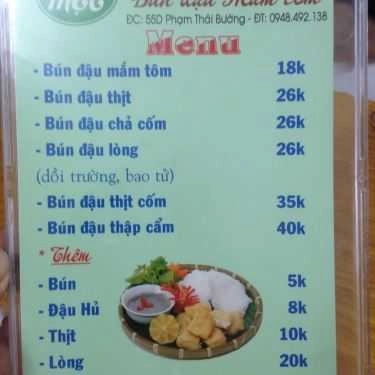 Thực đơn- Quán Ăn Quán Mẹt - Bún Đậu Mắm Tôm