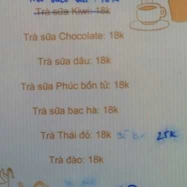 Thực đơn- The Coffee Zilo