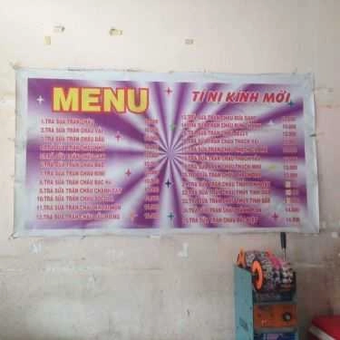 Thực đơn- Cafe Trà Sữa Tí Nị