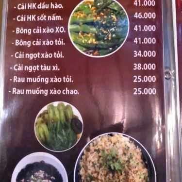 Thực đơn- Quán Ăn Vạn Phúc Lầu - Ẩm Thực Trung Hoa