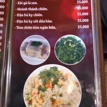 Thực đơn- Quán Ăn Vạn Phúc Lầu - Ẩm Thực Trung Hoa