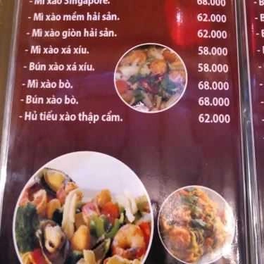 Thực đơn- Quán Ăn Vạn Phúc Lầu - Ẩm Thực Trung Hoa
