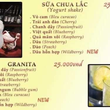 Thực đơn- Cafe Yogurt Garden