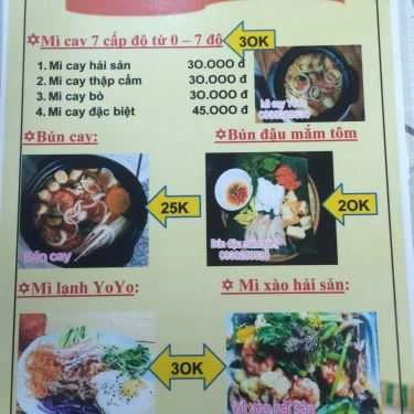 Tổng hợp- Quán Ăn Yoyo - Mì Cay