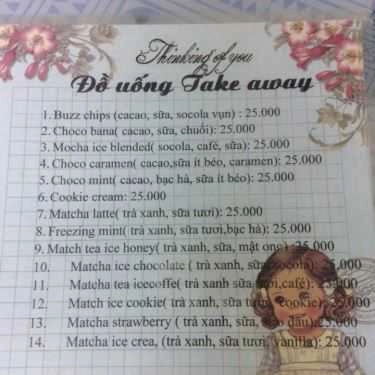 Thực đơn- Cafe Quán Ăn Vặt Yoko
