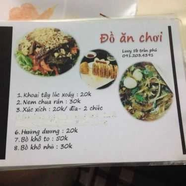 Thực đơn- Luvy Cafe - Trần Phú