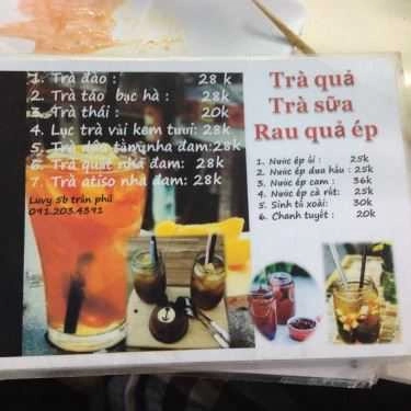 Thực đơn- Luvy Cafe - Trần Phú