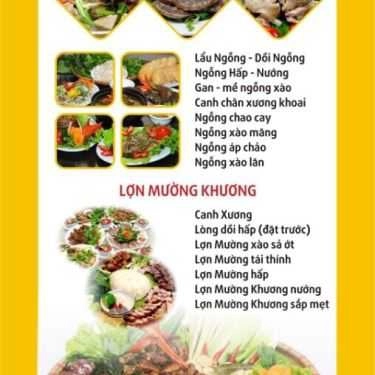 Thực đơn- Nhà Hàng Kiến Nguyên Tử - Đặc Sản Theo Mùa