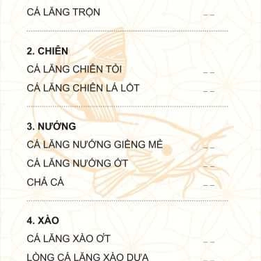 Thực đơn- Nhà Hàng Thủy Trúc