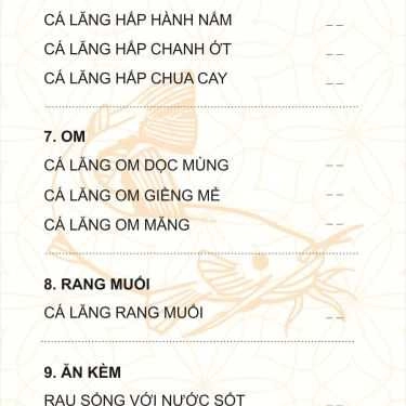 Thực đơn- Nhà Hàng Thủy Trúc