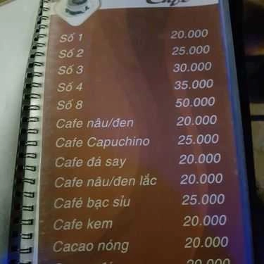 Thực đơn- Rainbow Coffee