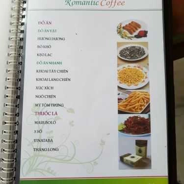 Thực đơn- Romantic Coffee