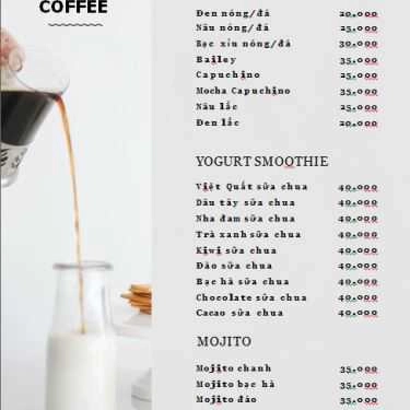 Thực đơn- Nhà Hàng Tây Hồ - Restaurant & Coffee