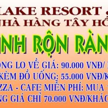 Thực đơn- Nhà Hàng Tây Hồ - Restaurant & Coffee