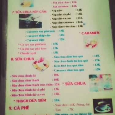 Thực đơn- Quán Ăn Thủy Cam - Đồ Ăn Vặt, Nước Giải Khát