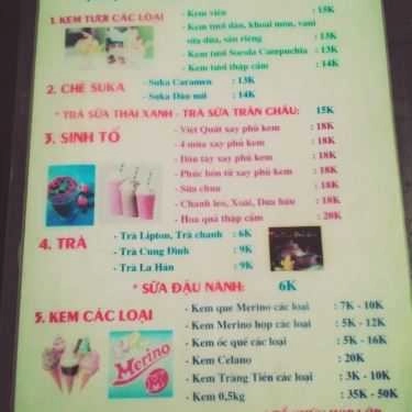 Thực đơn- Quán Ăn Thủy Cam - Đồ Ăn Vặt, Nước Giải Khát