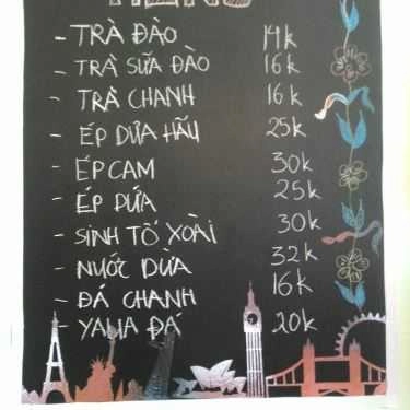 Thực đơn- Tapu Coffee