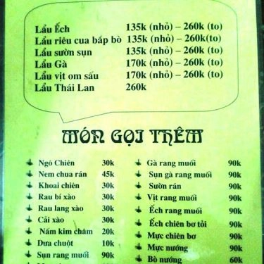 Tổng hợp- Quán Ăn My Quán - Lẩu & Nướng