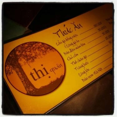 Thực đơn- Quán Ăn Thị Quán - Lẩu Gà Bỗng Rượu