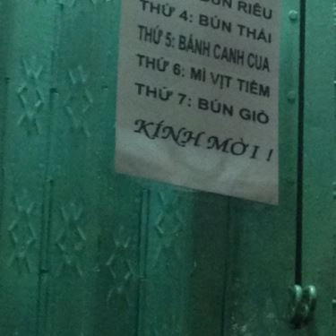 Thực đơn- Quán Ăn Mì Vịt Tiềm