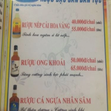 Thực đơn- Quán Ăn Quán Lẩu Bò 6 Bảnh