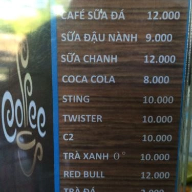 Thực đơn- Quán Ăn Bún Bò Huế 56 - Trần Thị Nghĩ