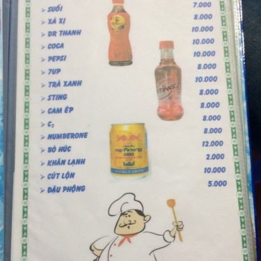 Thực đơn- Quán Ăn Mái Lá Quán - Phan Văn Đối