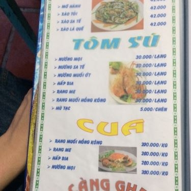 Thực đơn- Quán Ăn Mái Lá Quán - Phan Văn Đối