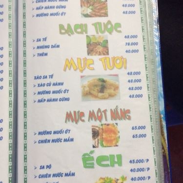Thực đơn- Quán Ăn Mái Lá Quán - Phan Văn Đối