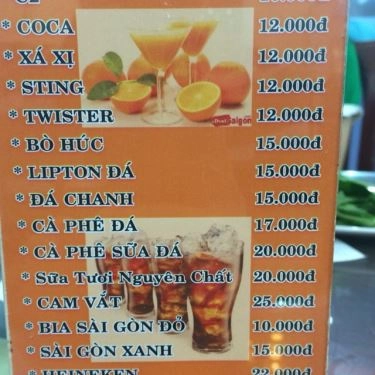 Thực đơn- Quán Ăn Phở 10 Lý Quốc Sư - Lê Đức Thọ