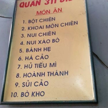 Thực đơn- Quán Ăn Quán 311 Bis - Bột Chiên & Mì Sủi Cảo
