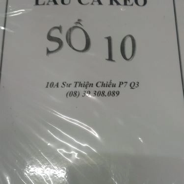 Thực đơn- Quán Ăn Lẩu Cá Kèo Số 10