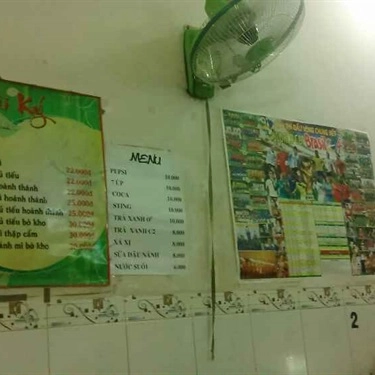 Thực đơn- Quán Ăn Hủ Tiếu Mì Tài Ký - Trương Công Định
