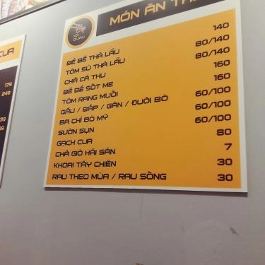 Thực đơn- Quán Ăn 101 Quán - Bánh Đa Hải Phòng