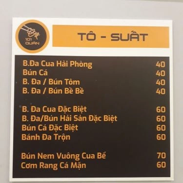 Tổng hợp- Quán Ăn 101 Quán - Bánh Đa Hải Phòng
