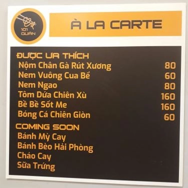 Tổng hợp- Quán Ăn 101 Quán - Bánh Đa Hải Phòng