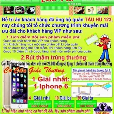 Thực đơn- Quán Ăn 123 Tàu Hũ - Hoàng Văn Thụ