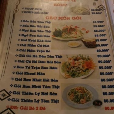 Thực đơn- Quán Ăn 2 Đô Quán - Quán Nhậu Bình Dân