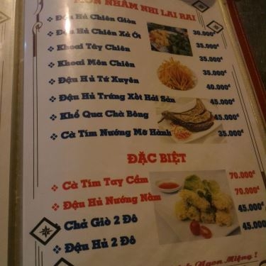 Thực đơn- Quán Ăn 2 Đô Quán - Quán Nhậu Bình Dân