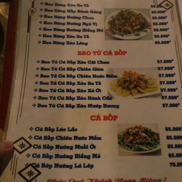 Thực đơn- Quán Ăn 2 Đô Quán - Quán Nhậu Bình Dân