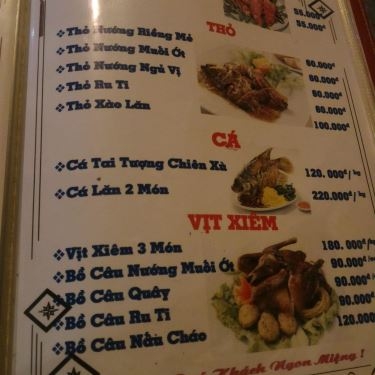Thực đơn- Quán Ăn 2 Đô Quán - Quán Nhậu Bình Dân