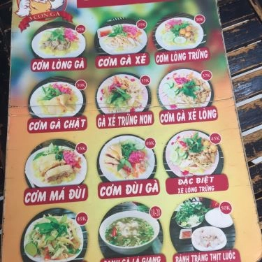 Thực đơn- Quán Ăn 3 Con Gà - Cơm Gà Phú Yên