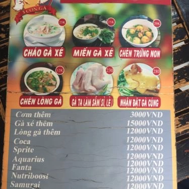 Thực đơn- Quán Ăn 3 Con Gà - Cơm Gà Phú Yên